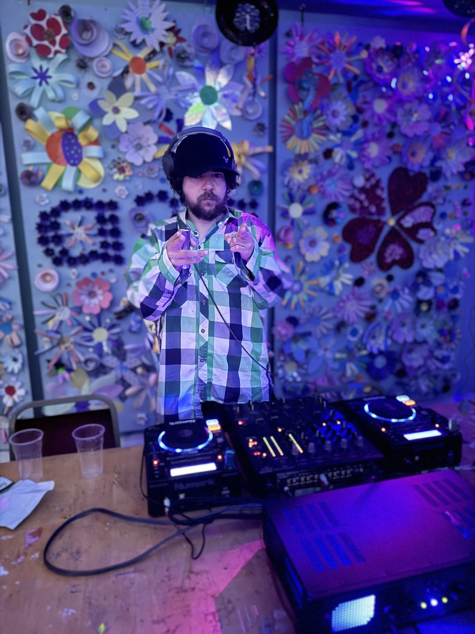 Learner running a DJ set at one of our discos